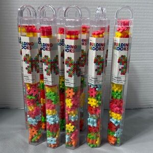 Lot of 10 Ankyo Building Blocks Mini Hashtag Design Multicolor 72 in each Tube